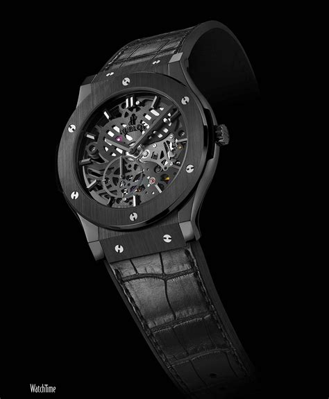 hublot skeleton all black|Hublot skeleton watch catalog.